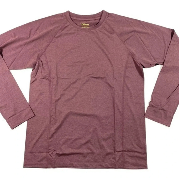 NWOT Olivers Pivot Long Sleeve Tee Shirt Port Melange - Picture 1 of 5